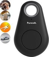 Bol.com Purevolt. Draagbare Mini-GPS-Tracker - Tracker Huisdierhalsband - Zwart - Honden - Katten - Portemonnee - Sleutels - Bag... aanbieding