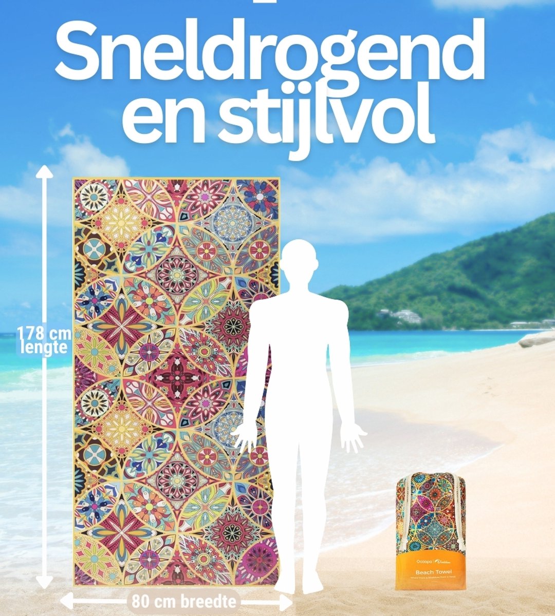 Diveblues Serviette de plage en microfibre à séchage rapide, anti
