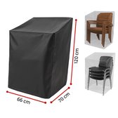Luxe waterdichte beschermhoes voor tuinstoelen | tuinmeubelen | stoelhoezen | afdekzeil | klapstoelen | 120 x 70 x 66 cm