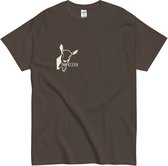 T-shirt humoristique avec illustration de chèvre (Blehh) - T-shirt femme et homme - Marron - 3XL