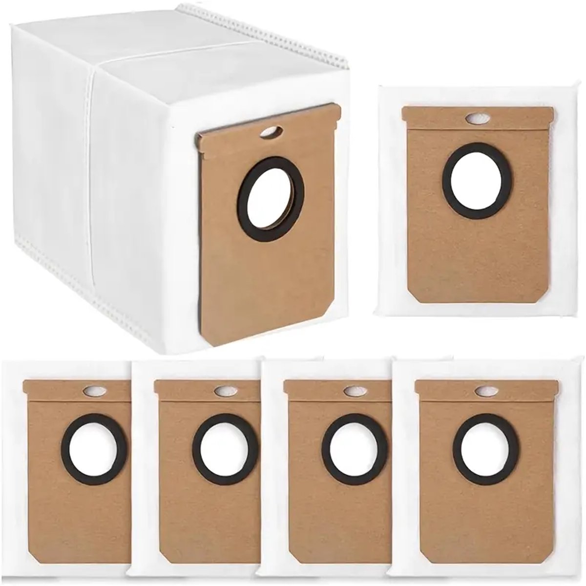 17Parts 6x Stofzakken geschikt voor Eufy L60, L60 SES, L50, L50 SES Robotstofzuiger – 2,5L Capaciteit – Duurzame Non-Woven Constructie – Eenvoudige Installatie – Veilige Sluiting en Lekvrije Opslag