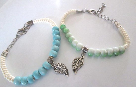 Armbandenset | 3 delig | kralenarmband met hanger