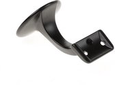 Hermeta Leuninghouder vlak m8 zwart 3503-70