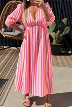 Schilo-jolie MIDI SHIRT Spring 2025 DRESS WVN-Neon Orange- Dames Jurk - One Size