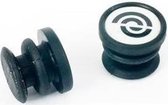 Bikeribbon eind plug Siliconen zwart