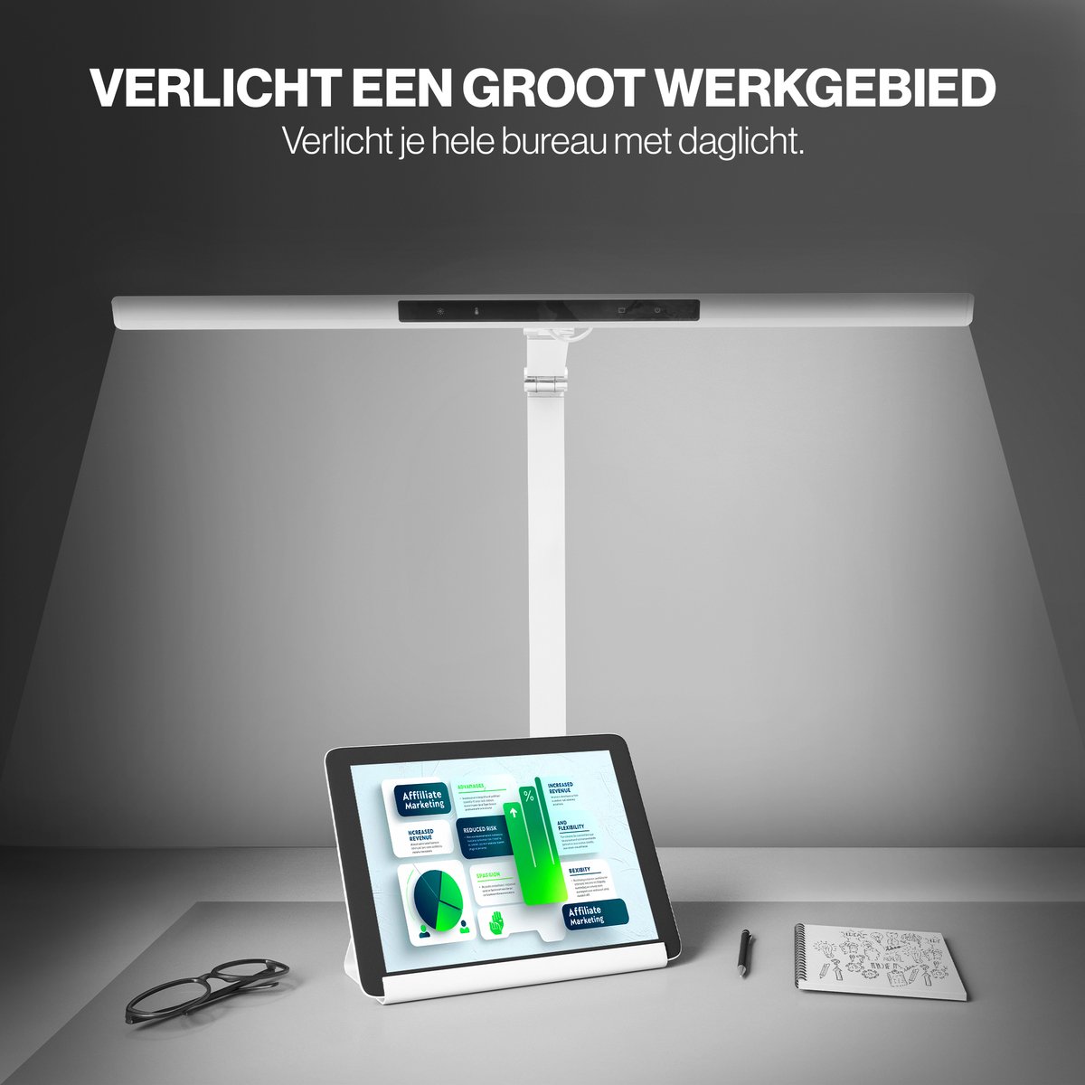SBR Spectrum Bureaulamp - Dimbaar LED, 4 kleurtemperaturen thumbnail 2