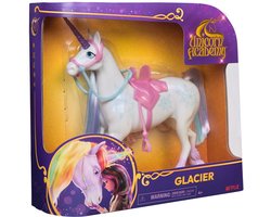 foto van Unicorn Academy - Eenhoorn Glacier met bewegend hoofd - 2 rijaccessoires - 27,9 cm - Geschikt voor Layla modepop - Poppen en eenhoornspeelgoed