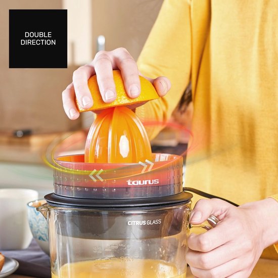 Elektrische Citruspers met Glazen Karaf en Pulp Selector - 1 Liter Capaciteit — afbeelding 3