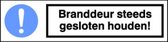 Artelli Sticker Branddeur gesloten houden d5005 (Prijs per 2 stuks)