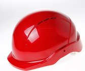 Briton Veiligheidshelm cent korte klep roofer rood