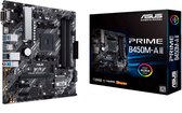 Bol.com Asus PRIME B450M-A II Moederbord Socket AMD AM4 Vormfactor Micro-ATX Moederbord chipset AMD® B450 aanbieding