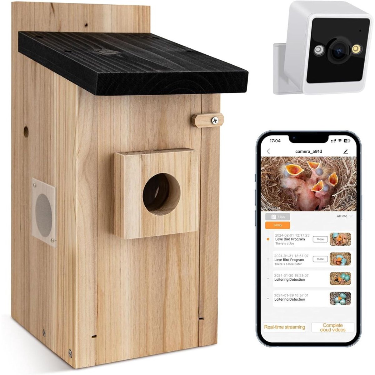 Vogelhuisje met Camera - Voederhuisje - Nestkast