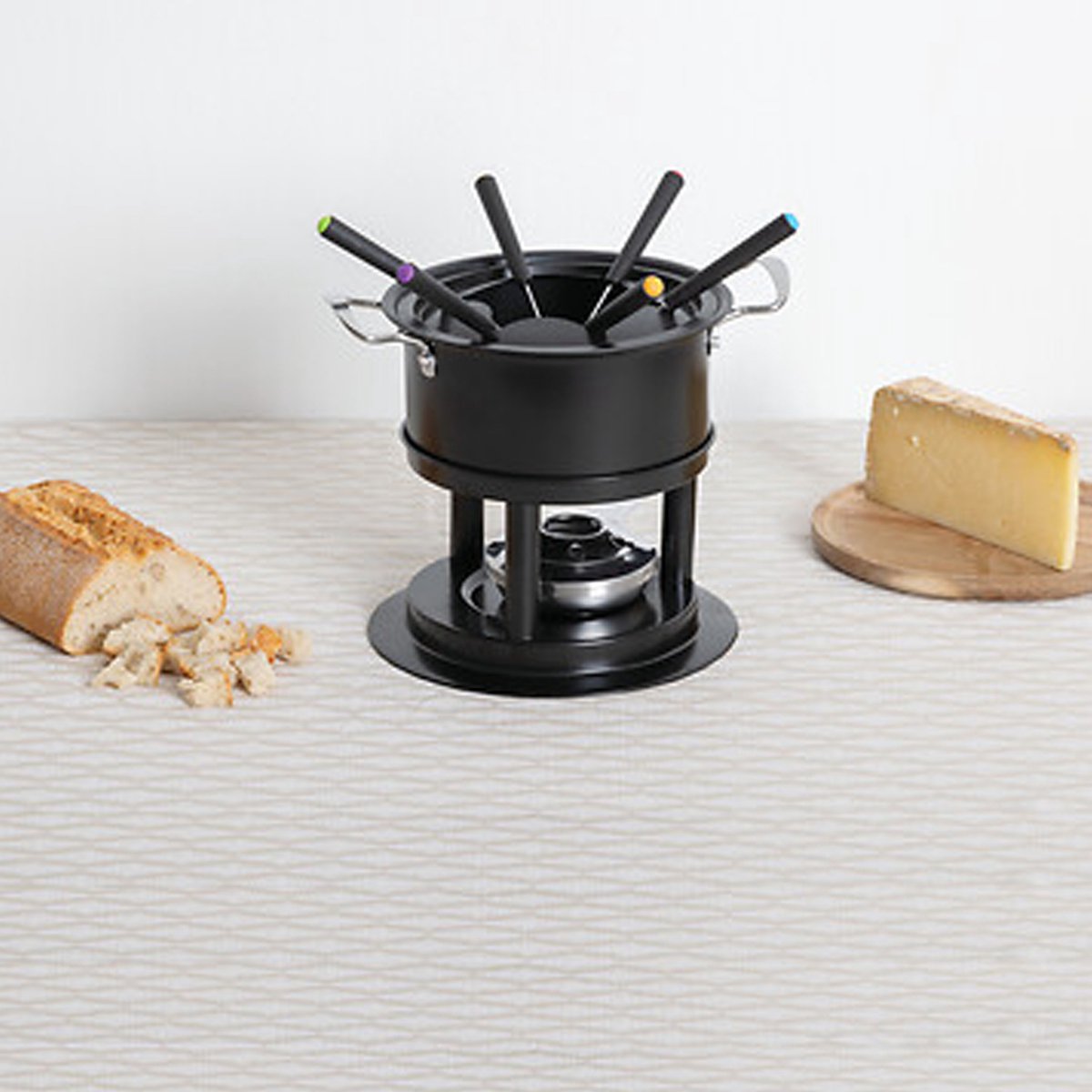 Five Fondueset - 6 personen - zwart - chocoladefondue - kaasfondue - D19 cm – foto 3