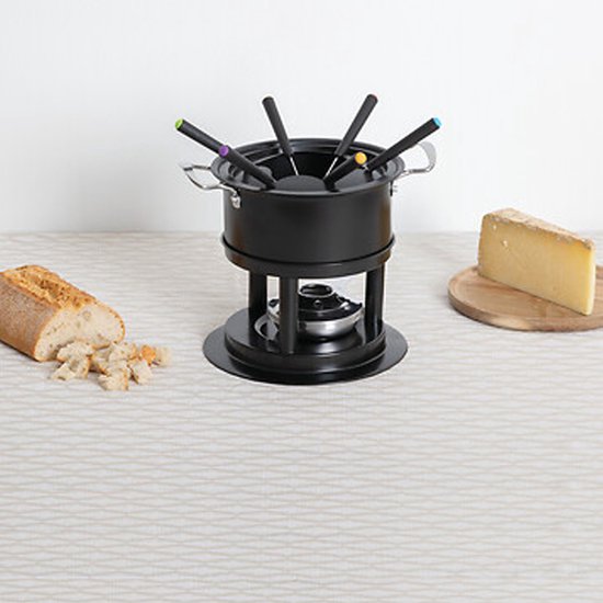 Five Fondueset - 6 personen - zwart - chocoladefondue - kaasfondue - D19 cm — afbeelding 3