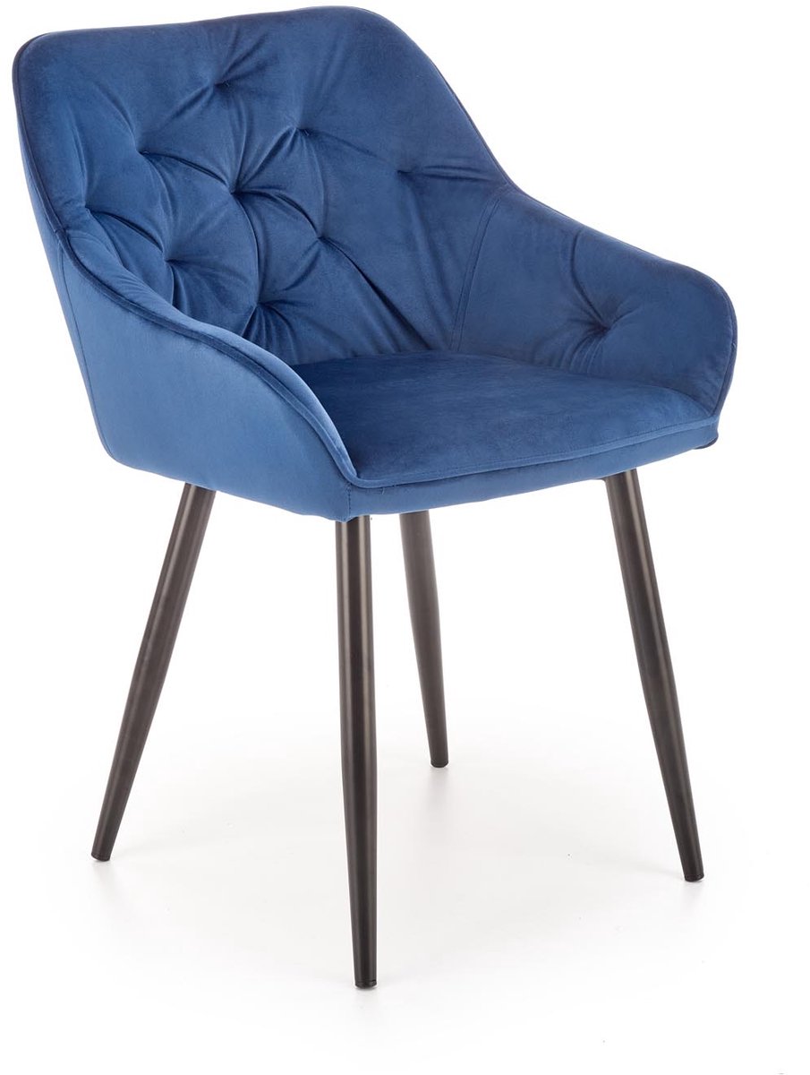 HALMAR K487 Serie - Eetkamerstoel - Granat - Velvet - Comfortabel