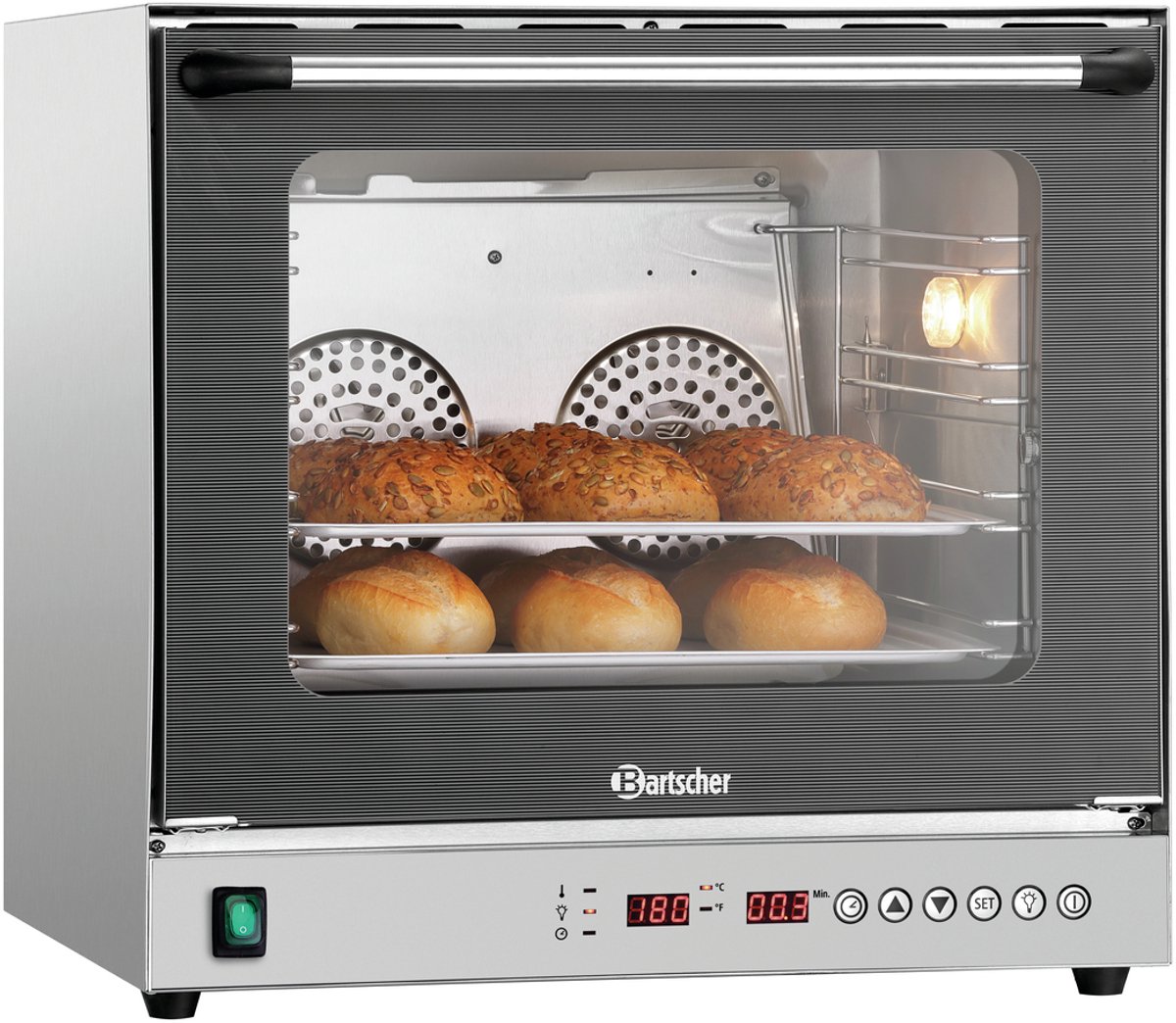 Bartscher AT90-DIG Heteluchtoven - 575 x 595 x 615 cm - 1 L - Vrijstaande oven