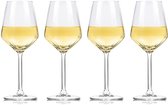 Bol.com alpina Wijnglazen Witte Wijn - 4 Stuks Witte Wijnglazen - Wijnglas 38cl - Wijnglazen Set - Glazenset voor Diner - Wijn G... aanbieding