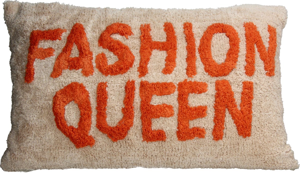 Kussen Fashion Queen Katoen Oranje 40x60cm