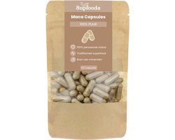 Maca Capsules - 60 Capsules - 500 mg per Capsule - 100% Puur Maca Poeder uit Peru - Vegan - Zonder Vulstoffen