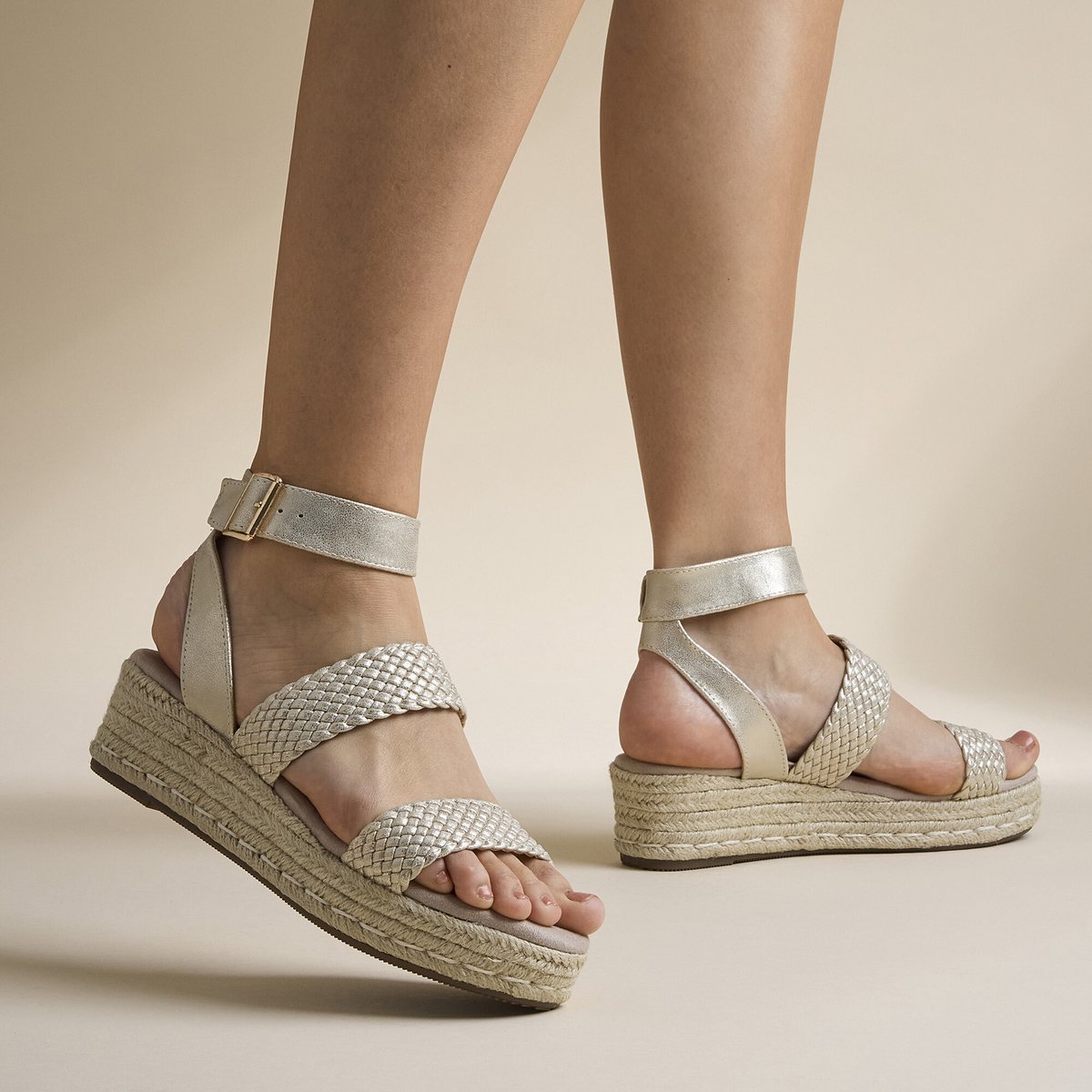 Cellini Espadrilles goud Synthetisch - Maat 37