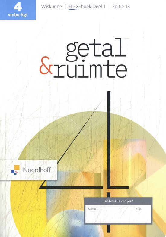 Getal & Ruimte 4 vmbo-kgt deel 1 leerboek - cover