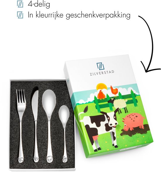 Lucardi Geschenkartikelen - Kindercouvert Boerderijdieren 4-delig van Lucardi — afbeelding 2
