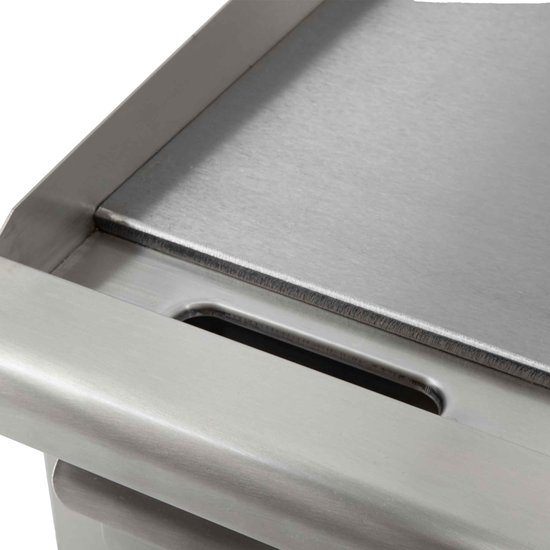 HCB® - Professionele Horeca Bakplaat Glad - 55 cm - 230V - RVS / INOX - Electrisch Teppanyaki Grill apparaat - 23 kg - 2800 — afbeelding 2