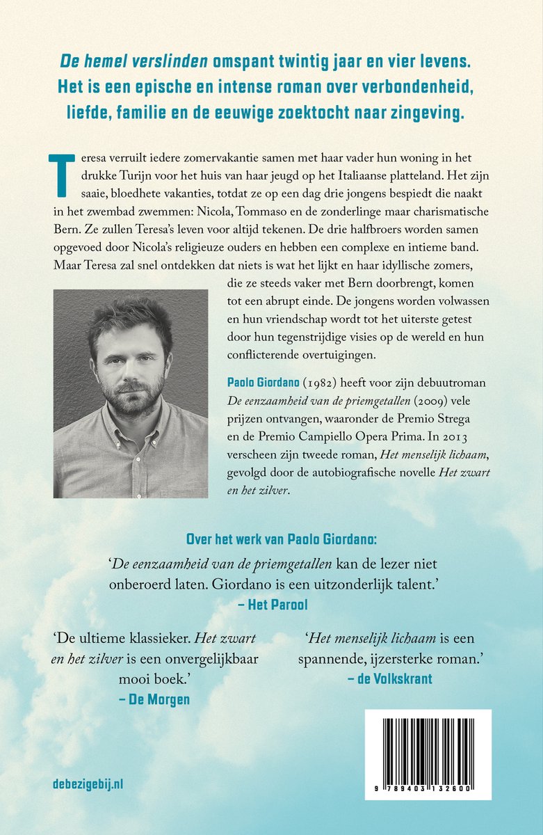 De hemel verslinden - back cover