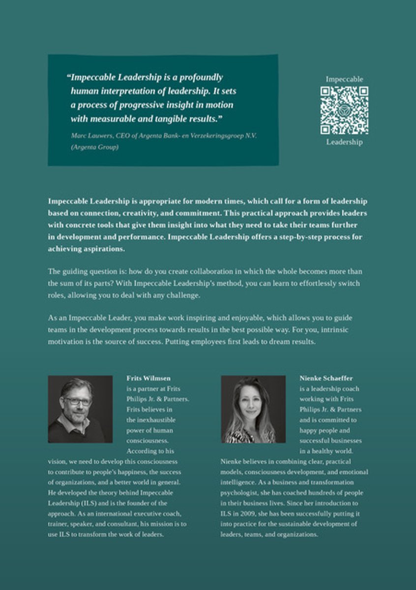 Impeccable Leadership - back cover