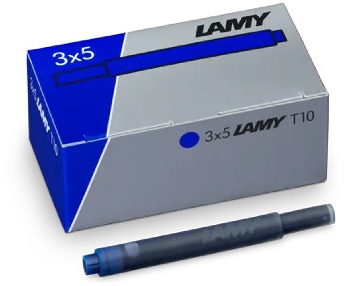 Lamy inktpatronen vulpen blauw - 15 stuks wisbare navulling.