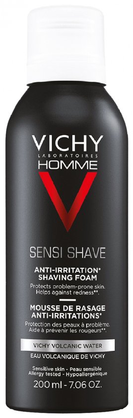 Vichy Homme Anti-irritatie Scheerschuim voor een Gevoelige Huid 200ml
