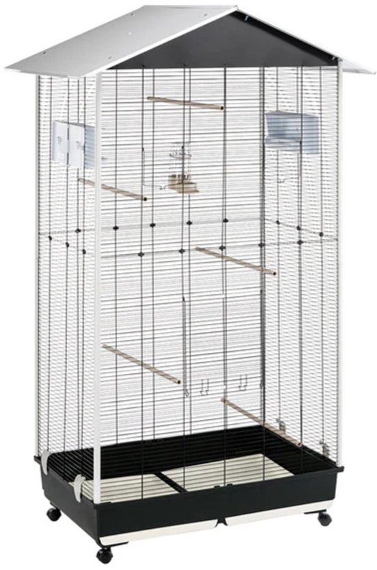 Ferplast Voliere Nota - Vogelverblijven - 95x64x165.5 cm Zwart