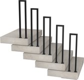 Cecaylie Trapleuning, U-vormige leuning, reling voor trappen, binnen en