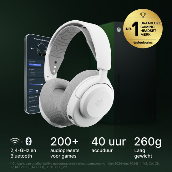 SteelSeries Arctis Nova 3X Wireless (White) (4/8)
