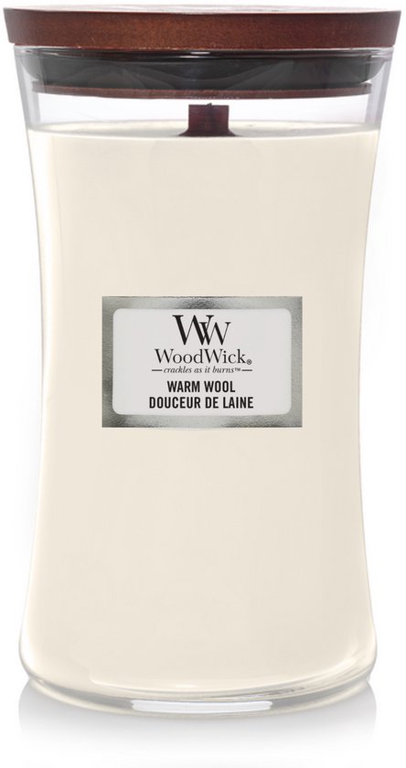 WoodWick geurkaars Large Warm Wool