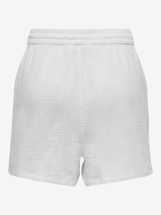 Shorts pour femmes | Mousseline | 100% coton | Blanc | Taille XXL