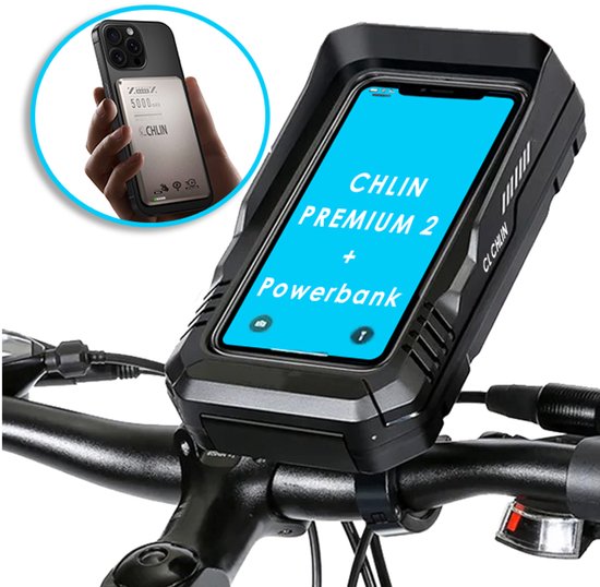Support de téléphone CHLIN® Premium 2 + Power Bank sans fil ultra-mince 5 000 mAh – Étanche, résistant aux chocs et toujours chargé en Bébé en route