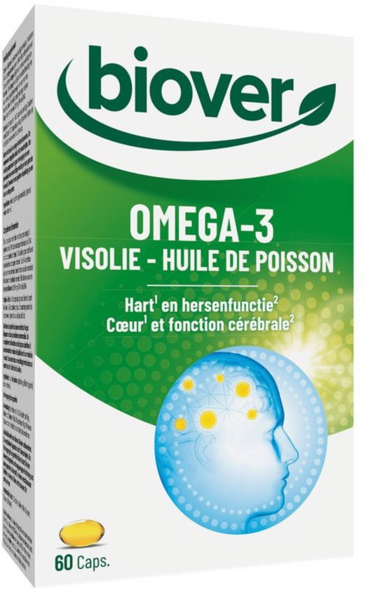 Biover Omega 3 visolie 60 Capsules