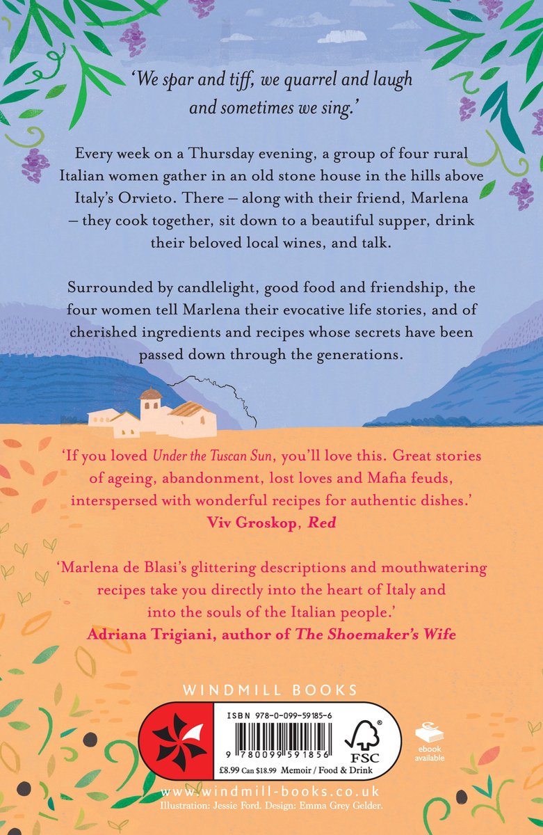 Umbrian Thursday Night Supper Club - back cover