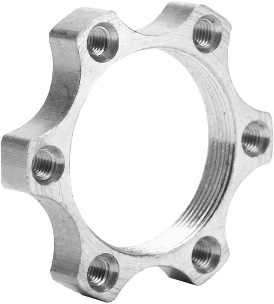 10 Stuks Fiets Schijfremadapter – 6-gats, Aluminiumlegering, 44 Mm En 48 Mm, Voor Centerlock Naar 6-schroef