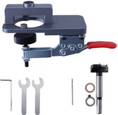 KZQ Onzichtbare deurscharnierbevestiging - Aluminiumlegering - Precisie slot kastscharniergatboorbevestiging - Voor onzichtbare deurinstallatie - Huishoudelijke gereedschappen Aluminiumlegering gatopener - 35 mm