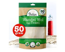 Skéépe Texel - 50 gram - Wandelwol - Wol van Texel - Voorkomt blaarvorming tijdens het wandelen