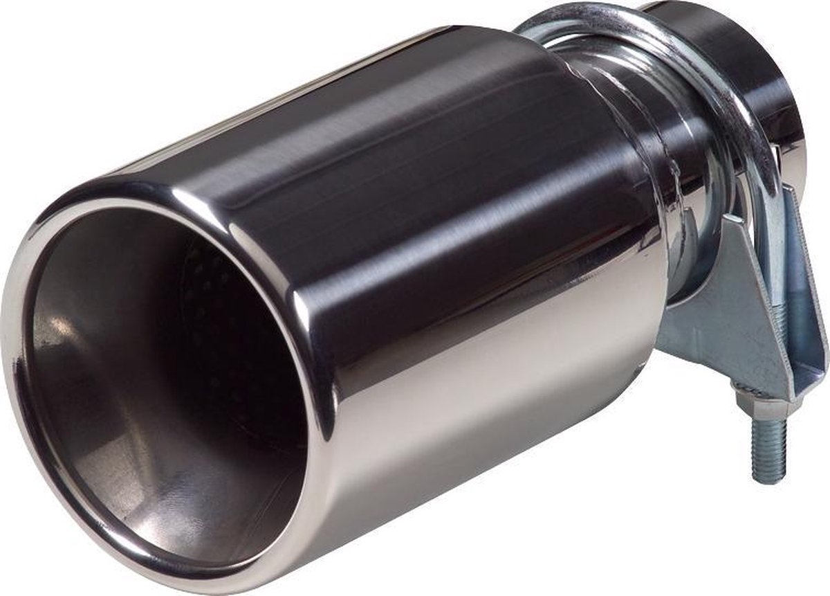 AutoStyle Uitlaatsierstuk RVS - rond 89mm - lengte 178mm - 40-58mm aansluiting