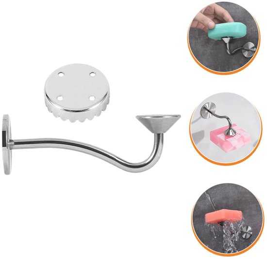 Natural Goods Berlin KLEAN Zeep Houder met magneet | Zeepbakje om te lijmen OF te boren | 2x Zeep-ankers als magneet-houder | Roestvrij & gepoedercoat | Soap Holder | Zwevende zeep-houding in