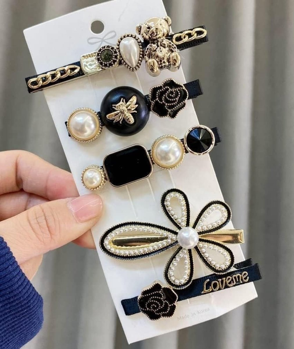 Stijlvolle nieuwste haarspeldjes, bedels, parel, Koreaanse, fantasierijke haarspelden, glitter, kristallen haarspeld, handgemaakte, mode, parel, haaraccessoires, slot, haarspeld voor vrouwen, meisjes, vriendin, dames