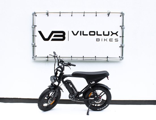 Vilolux® Fatbike electrisch - Fatbike V8 - Fatbike V8 PRO - 2025 Model - Legaal - Rijklaar - Niet opvoerbare fatbikes - 2 Jaar garantie - Telefoontasje - Hydraulische remmen - Alarm - Full Colour Display - Zwart van Merkloos — afbeelding 5