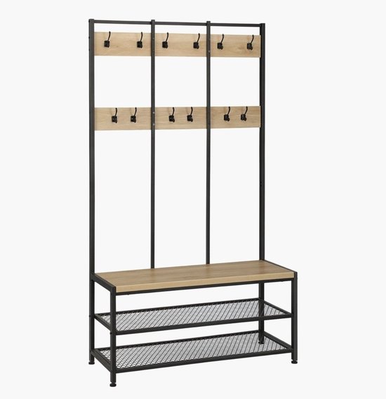 Schoenenrek - 8 laags -Opbergsysteem 32 tot 36 Paar Schoenen - Schoenenkast - Kunststof/Staal - Zwart