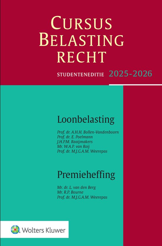 Cursus Belastingrecht 2025-2026 - cover