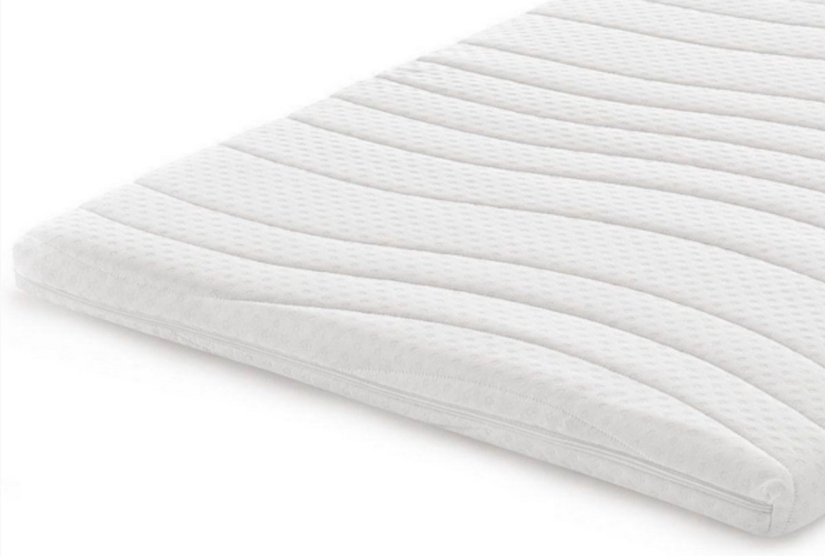MIA Sleep - Topper matras 200x200 – Topdekmatras XXL - Hybride® Purschuim HR Koudschuim – Antibacterieel - Orthopedisch Verantwoord - 4 Seizoenen - Luxe Wasbare Hoes - circa 9 cm dik