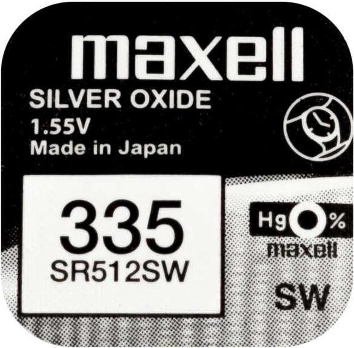 SR512SW horloge batterij 335 Maxell